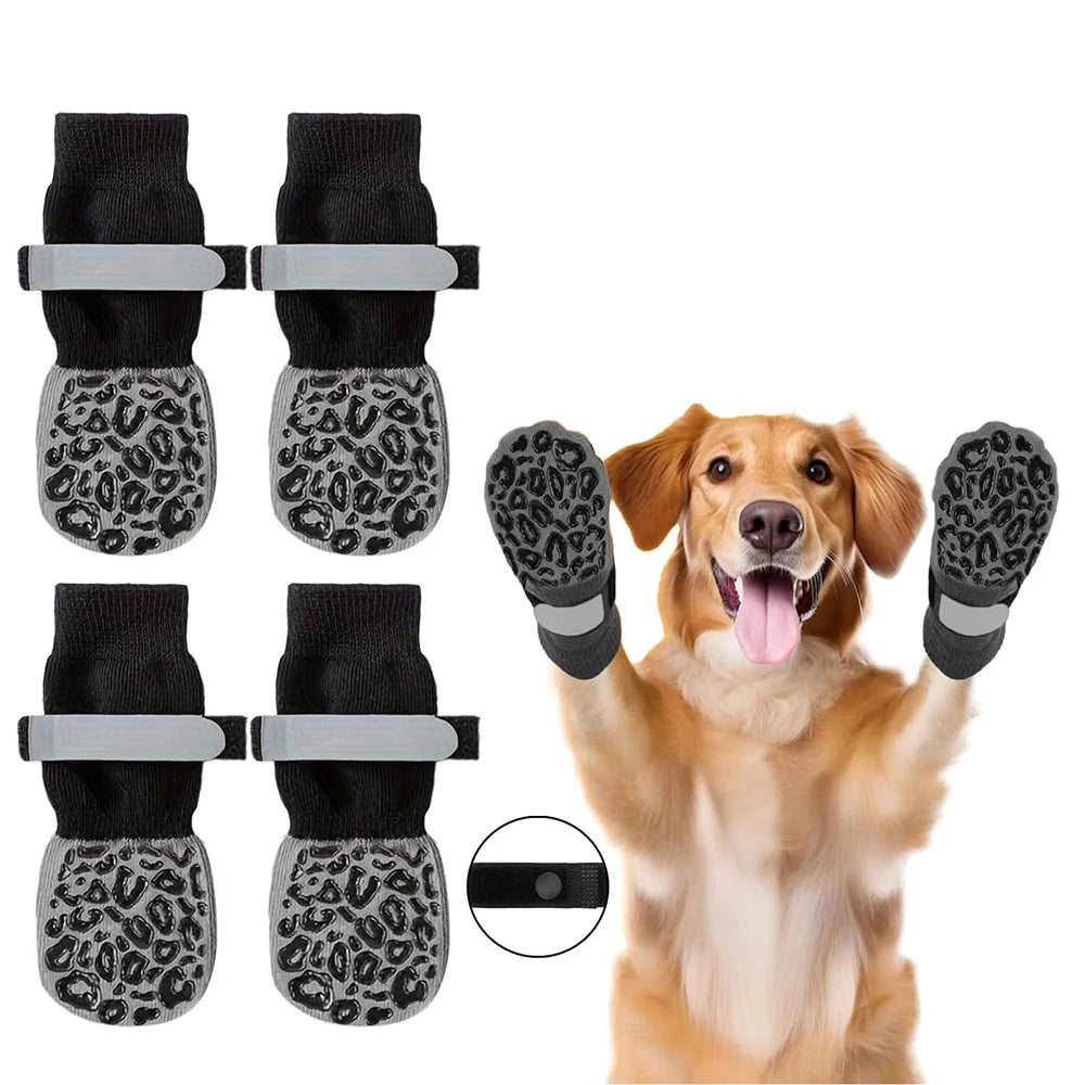 Anti-Slip Dog Socks to Prevent Licking Paws and Hardwood Floors Anti Slip